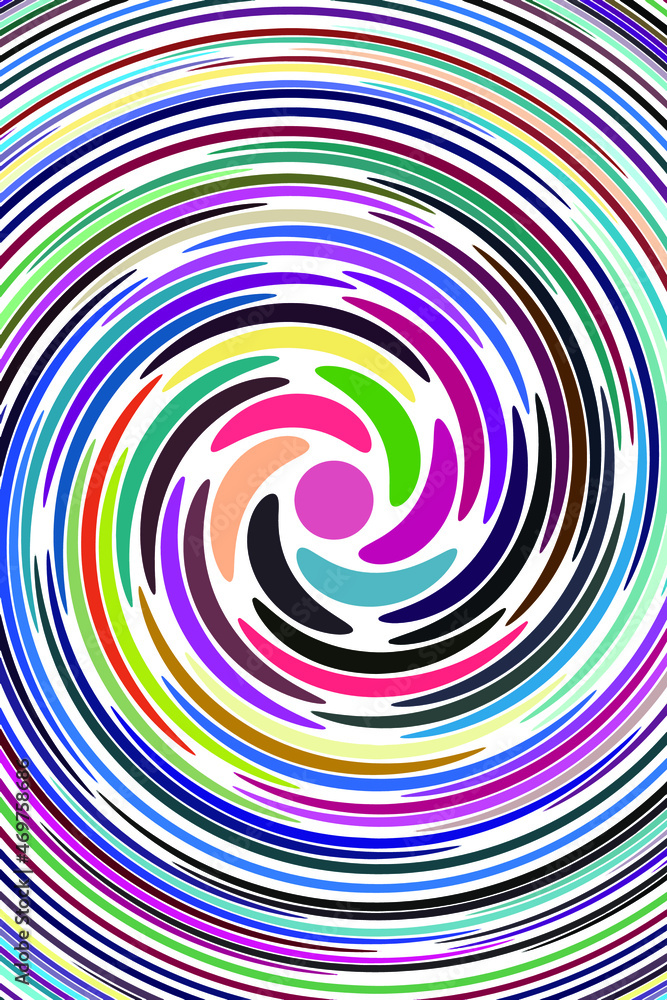 Fototapeta premium Retro spiral swirl background.