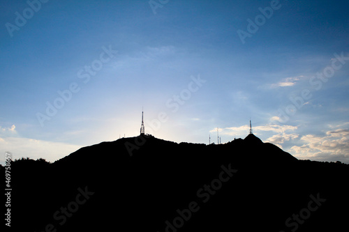 Jaragua peak silhouette