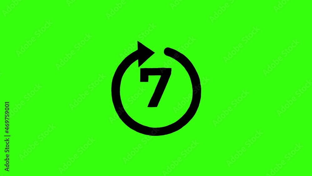 24 7 Working, service, Support, Help Icon Animation on Green Background 24 7 Working, service, Support, Help Icon Animation on Green Background