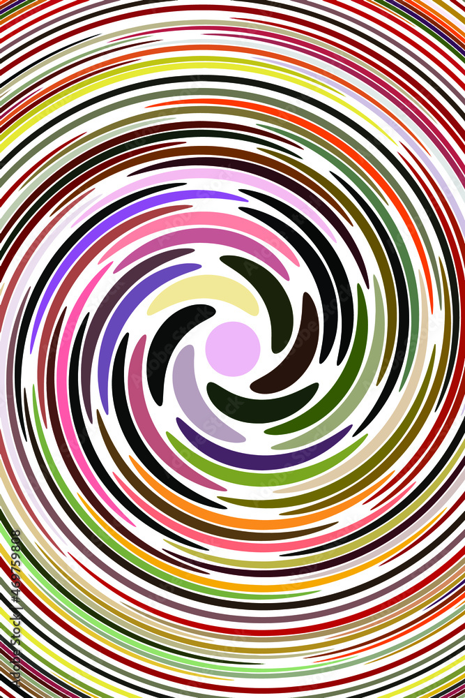Fototapeta premium Retro spiral swirl background.