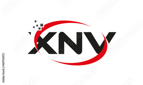 dots or points letter XNV technology logo designs concept vector Template Element