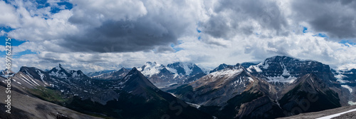Alpine Views of Columbia Icefields, Jasper, Alberta, Canada 