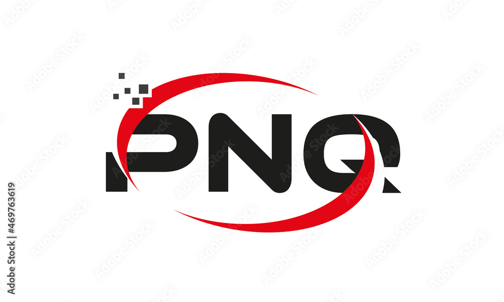 dots or points letter PNQ technology logo designs concept vector Template Element dots or points letter PNQ technology logo designs concept vector Template Element