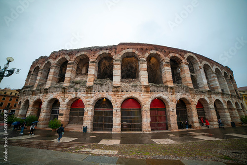 The city of Verona architecture in Italy
