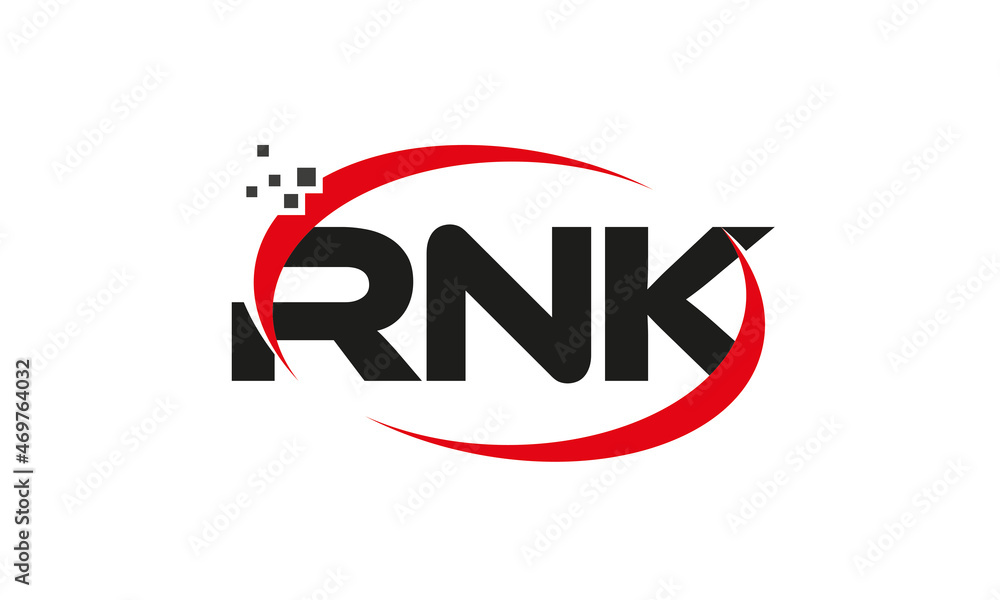 dots or points letter RNK technology logo designs concept vector Template Element