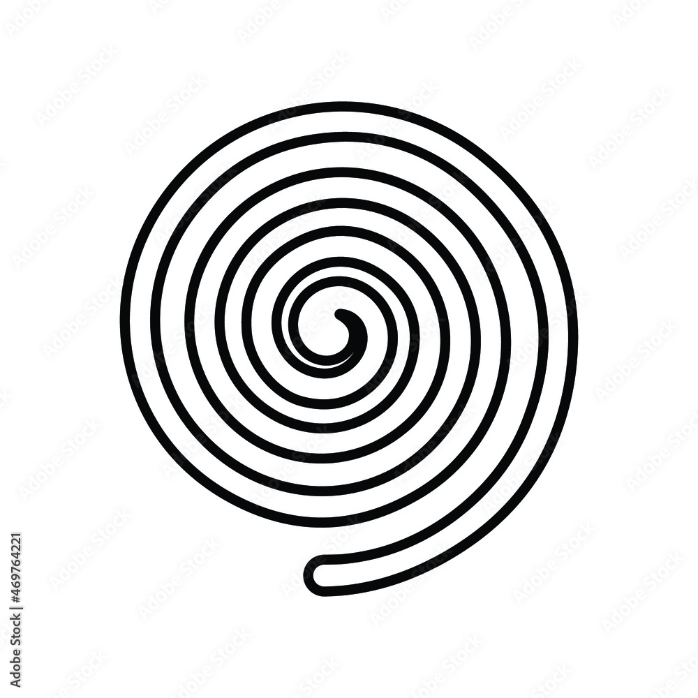 Hypnosis, spiral, inculcation, suggestion, vortex, whirlpool outline icon. Line art design. Hypnosis, spiral, inculcation, suggestion, vortex, whirlpool outline icon. Line art design.