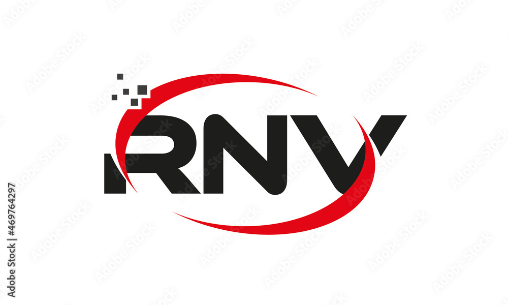 dots or points letter RNV technology logo designs concept vector Template Element dots or points letter RNV technology logo designs concept vector Template Element