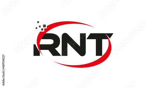 dots or points letter RNT technology logo designs concept vector Template Element photo