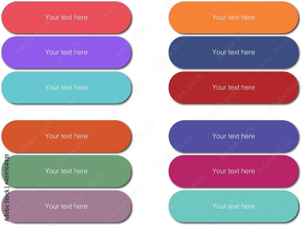 Colorful web buttons Colorful web buttons