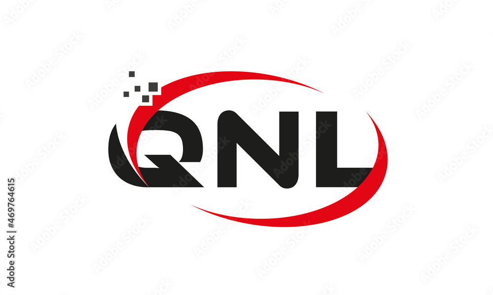 dots or points letter QNL technology logo designs concept vector Template Element dots or points letter QNL technology logo designs concept vector Template Element