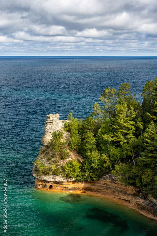 Miners Castle at Pictured Rocks National Seashore in the Upper Peninsula of Michigan