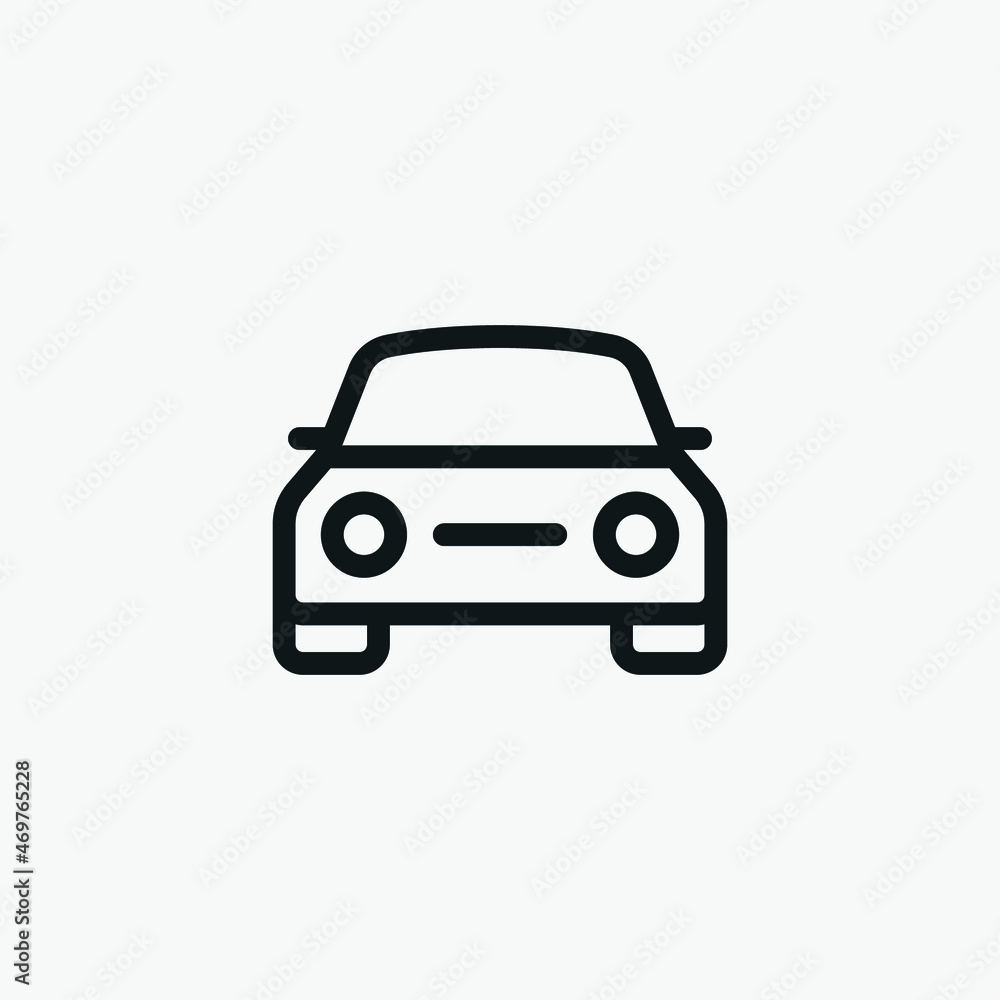 Car Vehicle vector sign icon