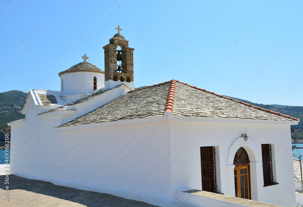 Church on Skopelos Island in Greece