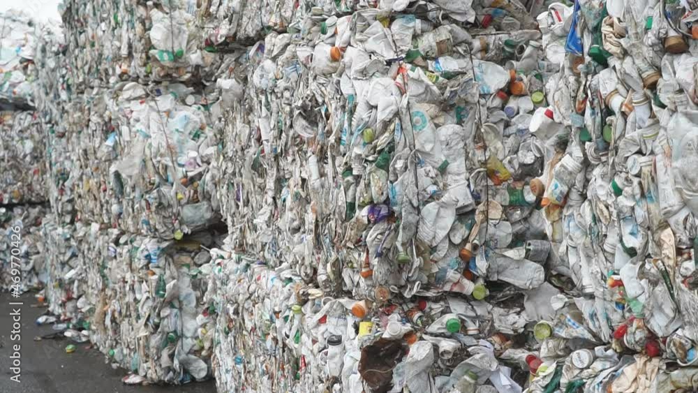 Plastic recycling factory, extruded plastic waste is processed in the plant, in support of the low environmental global impact Plastic recycling factory, extruded plastic waste is processed in the plant, in support of the low environmental global impact