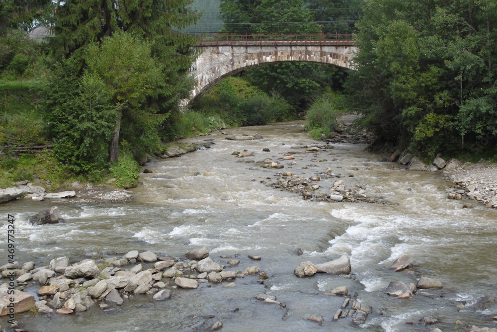 Fototapeta premium bridge in the mountains