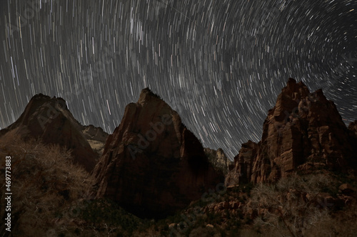 Zion Star Trails photo