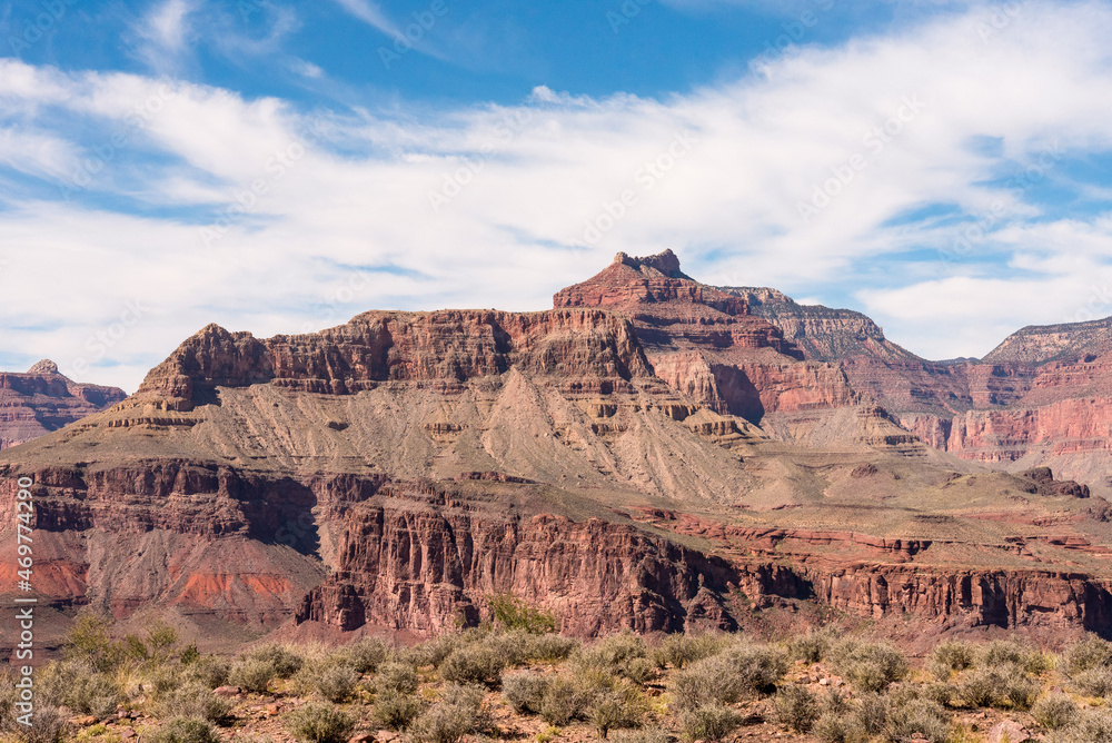 Scenic view on the Grand Canyon from South Kaibab Trail, Arizona