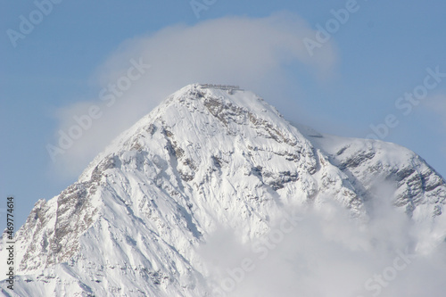 Sommet du Chaberton (Hautes-Alpes - France). Face nord