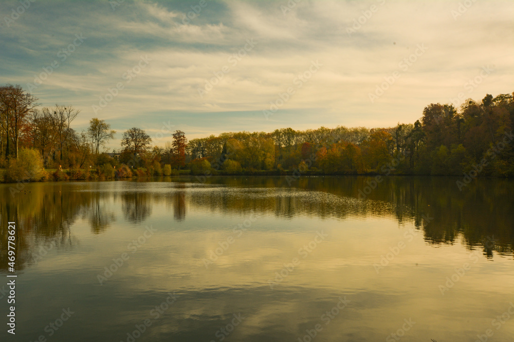 Beautiful view of Enghien park Beautiful view of Enghien park