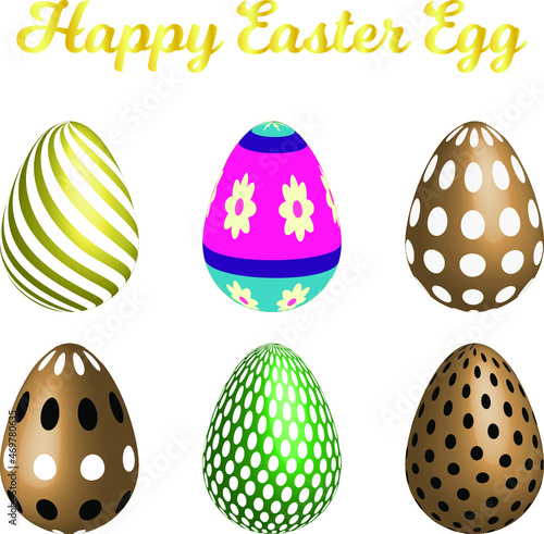 Happy easter day festival background with eggs decoration