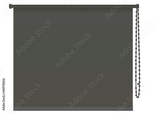 Blind window curtain. vector illustration