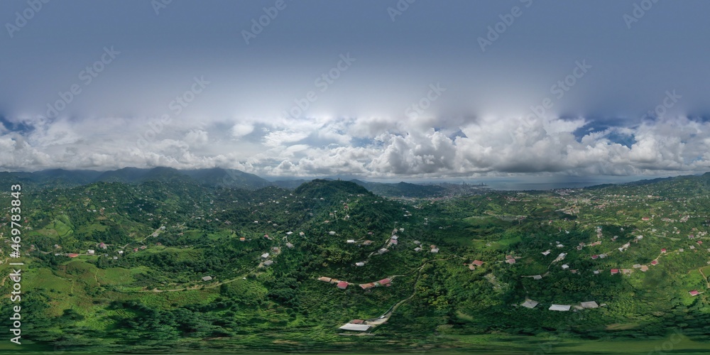 Mount Sameba, Adjara, Georgia, panorama 360