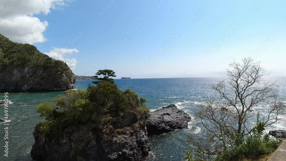 rough wild coast of azores island sao miguel rough wild coast of azores island sao miguel