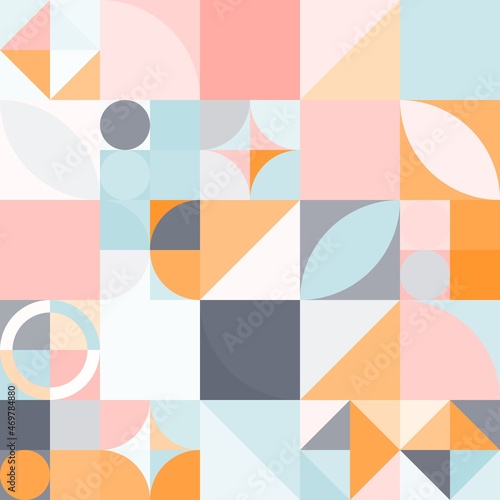 Modern mosaic geometric colorful artistic background wallpaper design pattern