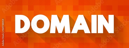 Domain text quote, concept background