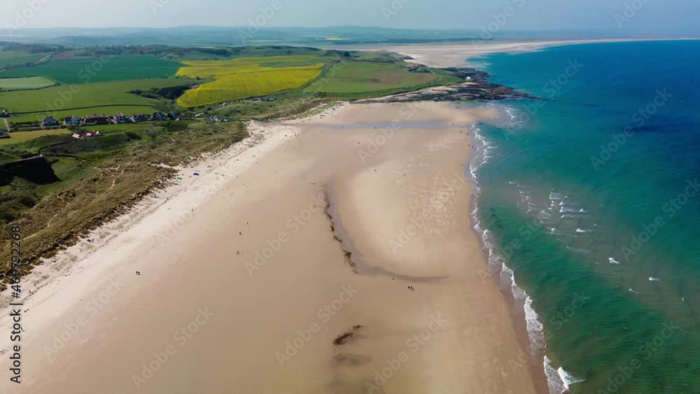 custom made wallpaper toronto digitalEngland, Northumberland, Bamburgh Castle on hill near beach