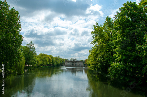 river in the park