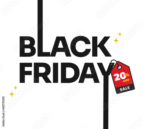 Black friday with discounts of up to 20% off on purchases