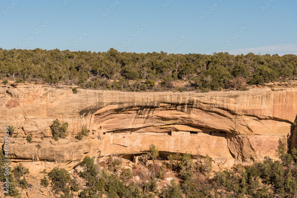 Obraz premium Historich Pueblo dwelling in Mesa Verda National Park