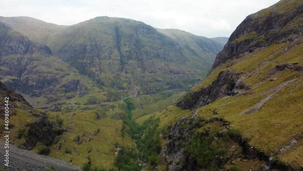 Hidden Valley view in the Scottish Highlands Hidden Valley view in the Scottish Highlands