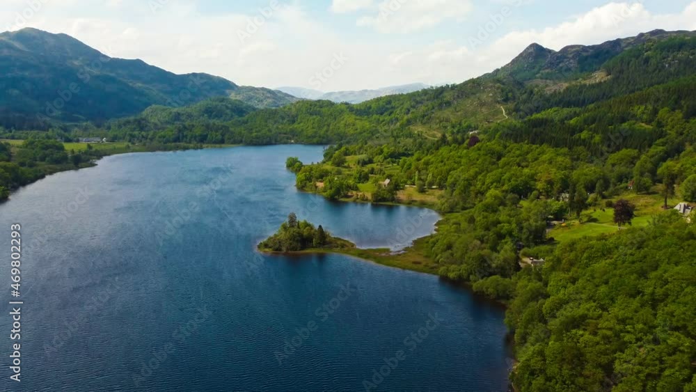 Ben A'an hill and the Loch Katrine, the Trossachs, Scotland