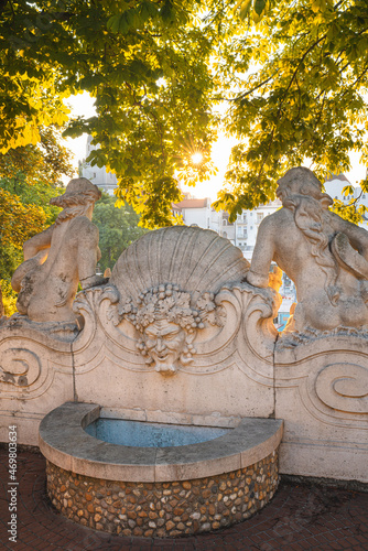 Gellert thermal baths in Budapest in autumn