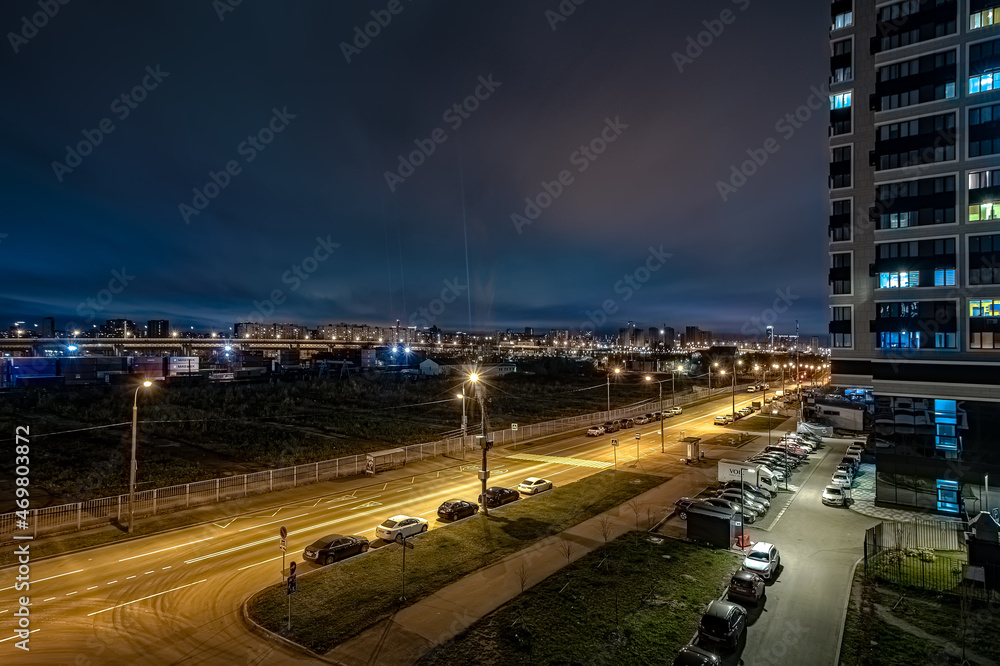 treet photo. urban night landscape