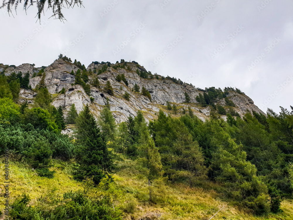 landscape with sky, Bucegi Mountains, Romania 