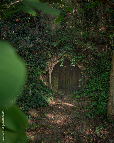 Tiny wine cellars at Szólád...