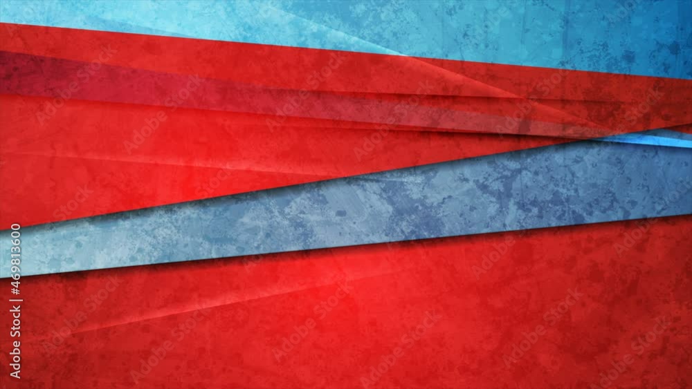 Blue and red stripes abstract grunge geometric motion background. Seamless looping. Video animation Ultra HD 4K 3840x2160 Blue and red stripes abstract grunge geometric motion background. Seamless looping. Video animation Ultra HD 4K 3840x2160