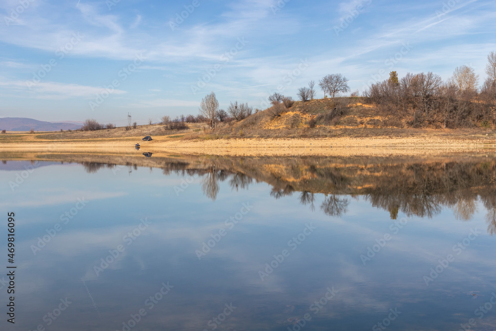 Amazing view of Drenov Dol reservoir, Bulgaria