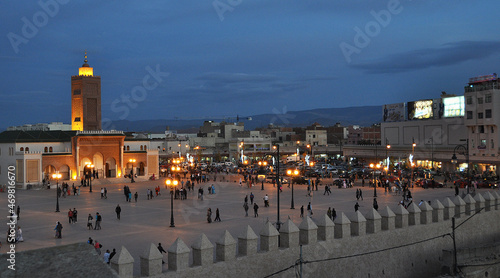 Place Bab Sidi Abelouahhab in Oujda east of Morocco