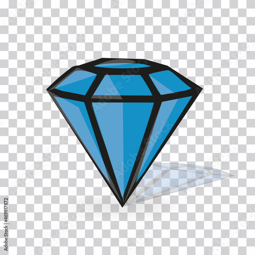 EPS 10 blue diamond vector image