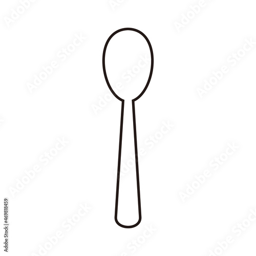 spoon line icon vector illustration sign