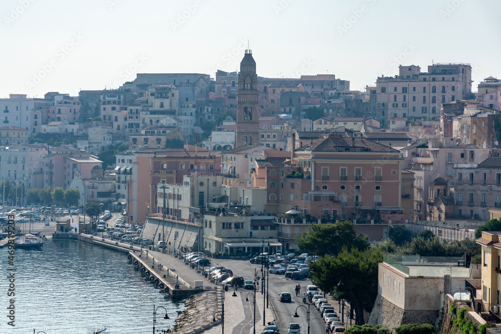 Morning walk in old part of Gaeta, ancient Italian city in province Latina