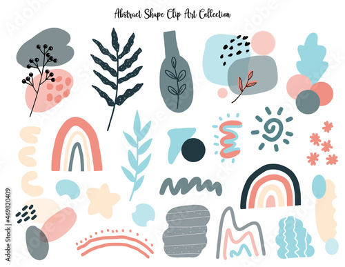 Modern Abstract Shape Clip Art Collection