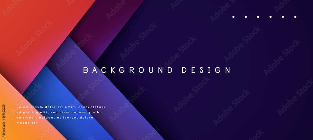 Abstract 3d gradient colourful background with blank space of paper layer Abstract 3d gradient colourful background with blank space of paper layer
