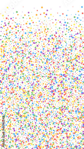 Festive admirable confetti. Celebration stars. Rai