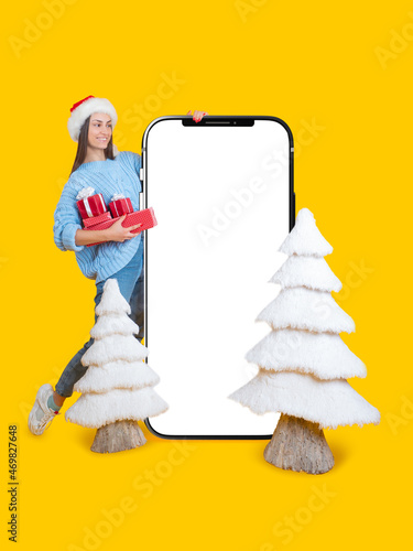Big phone mock up. Christma...