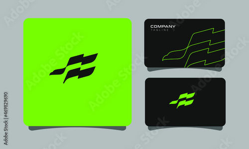 Falcon Flag Abstract Minimalist Logo